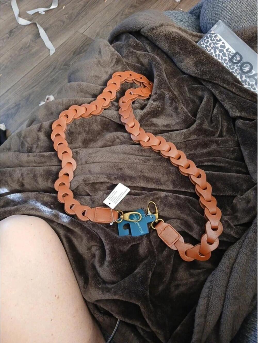 Leather purse strap